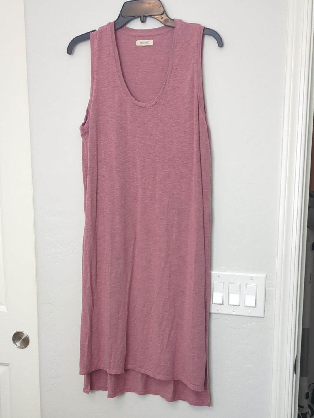 Madewell Berry Jersey Tank Dress
